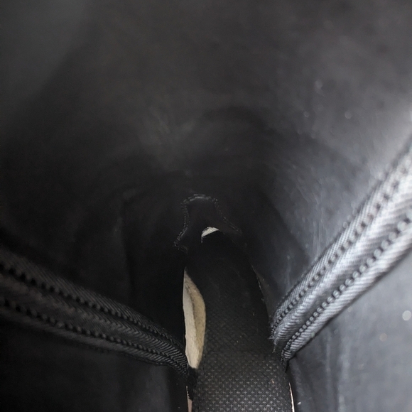 Laredo 6.5 size 6 1/2 D 68091 Lea Vamp Black Cowboy boots Western men's boy - Picture 6 of 9